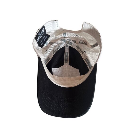 Cincinnati Cyclones Zephyr Snapback Hat Black & White Mesh Adjustable Cotton/Pol - Picture 4 of 6